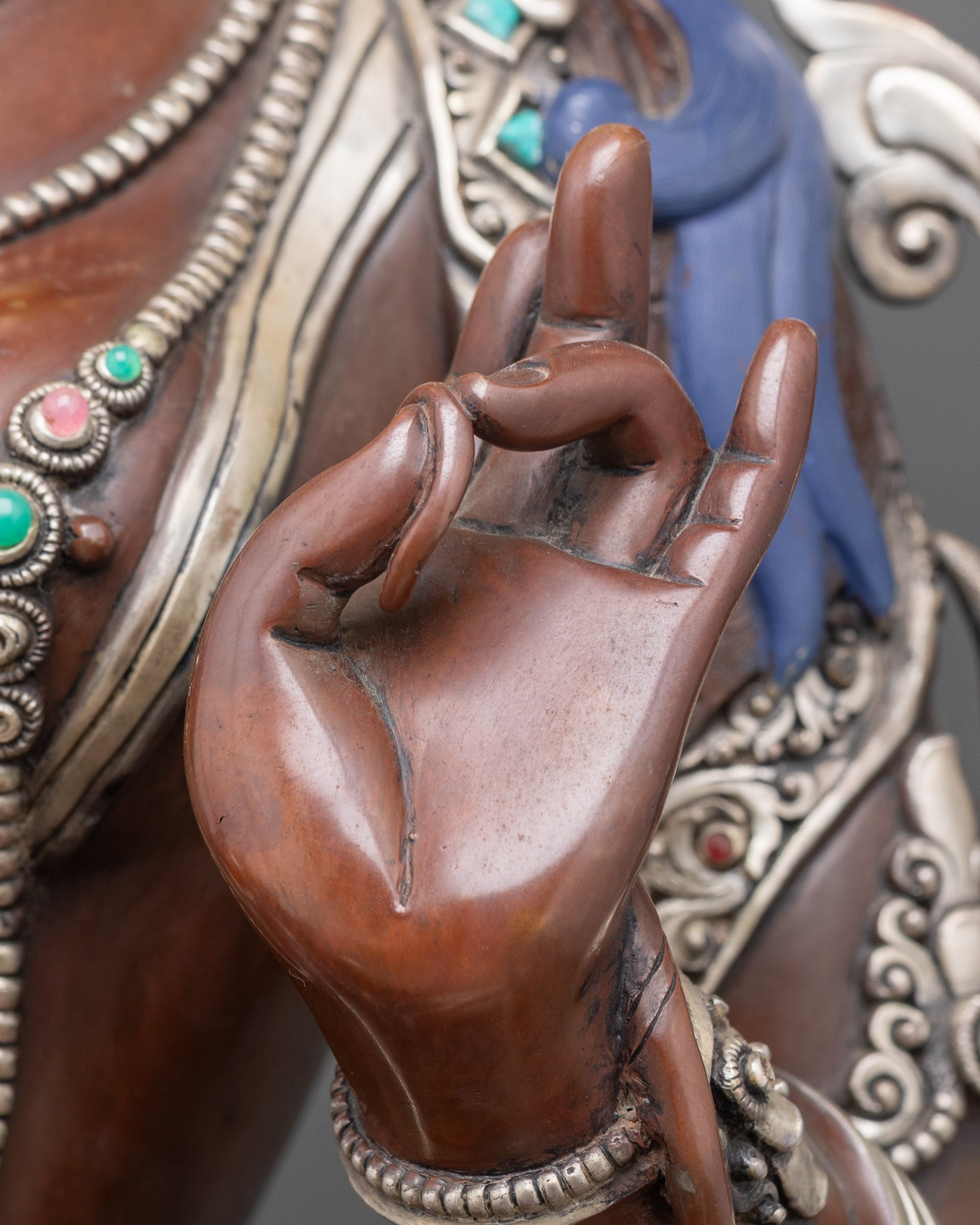 Oxidized Green Tara Statue – Tibetan Deity for Blessings and Peace