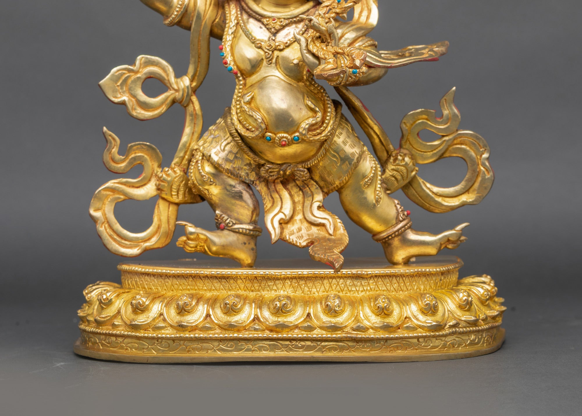 Vajrapani Statue | Buddhist Wrathful Guardian with Vajra