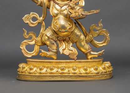 Vajrapani Statue | Buddhist Wrathful Guardian with Vajra