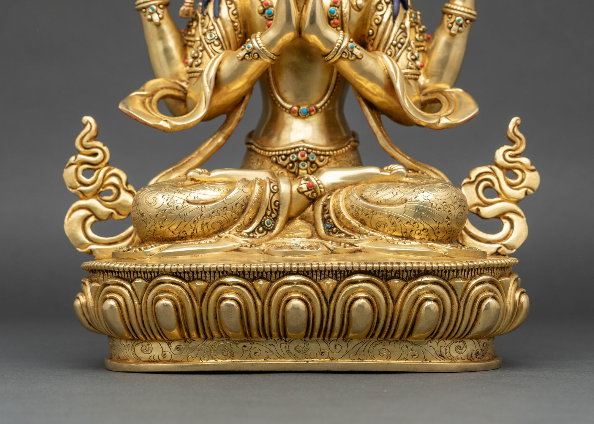 Chenrezig Meditation Statue | Four-Armed Bodhisattva of Compassion