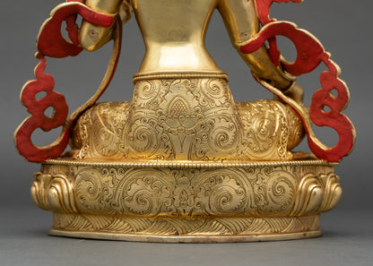 Green Tara Statue from Nepal | Inspire Devotion and Inner Peace