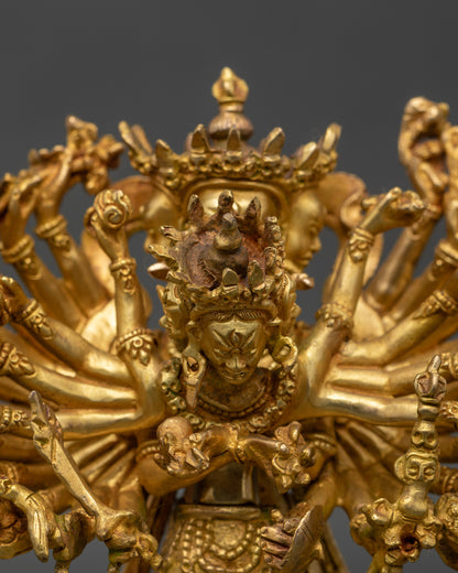Tibetan Kalachakra – Meditation and Spiritual Protection Sculpture