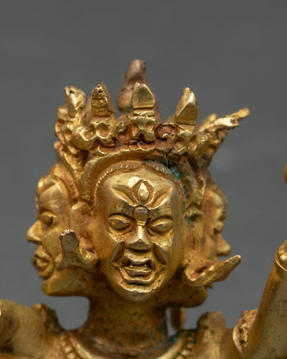 Tibetan Kalachakra – Meditation and Spiritual Protection Sculpture