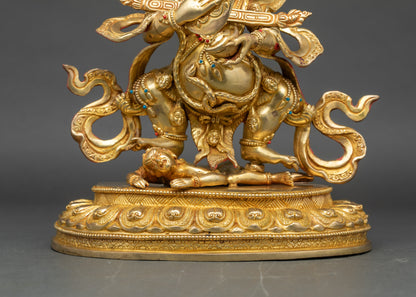 Wrathful Sakya Mahakala Statue | Tantric Buddhist Protector