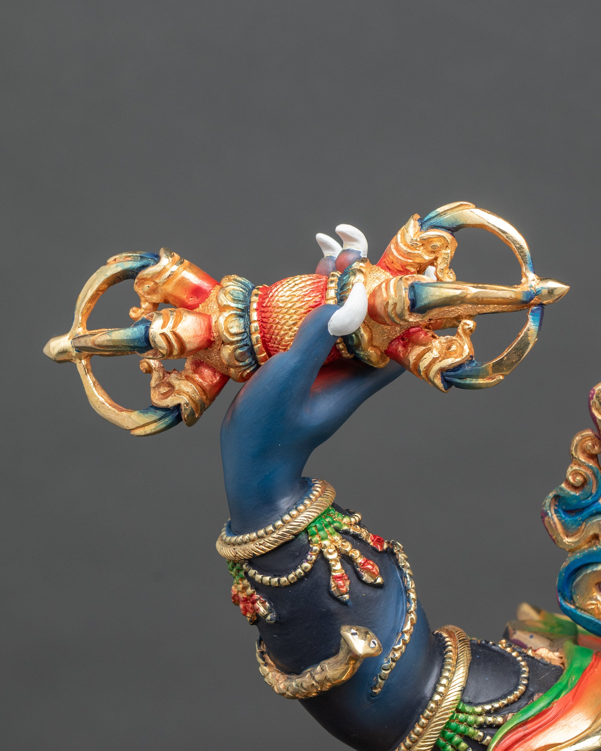 Wrathful Vajrapani – Spiritual Power & Protection Sculpture
