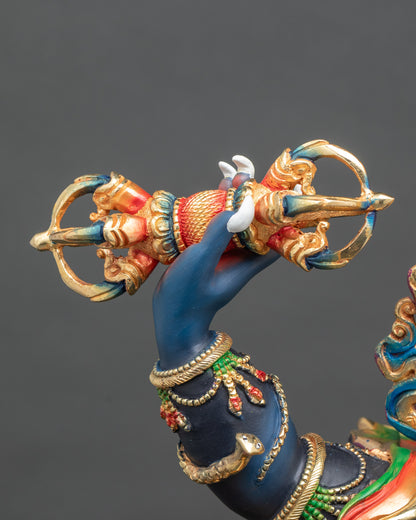 Wrathful Vajrapani – Spiritual Power & Protection Sculpture