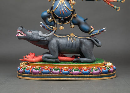 Wrathful Yamantaka Vajrabhairava Statue | God of Death