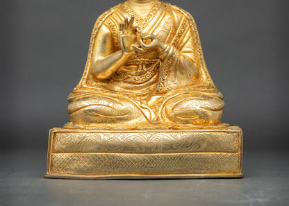 1st Karmapa Dusum Khyenpa Statue – Tibetan Meditation Master