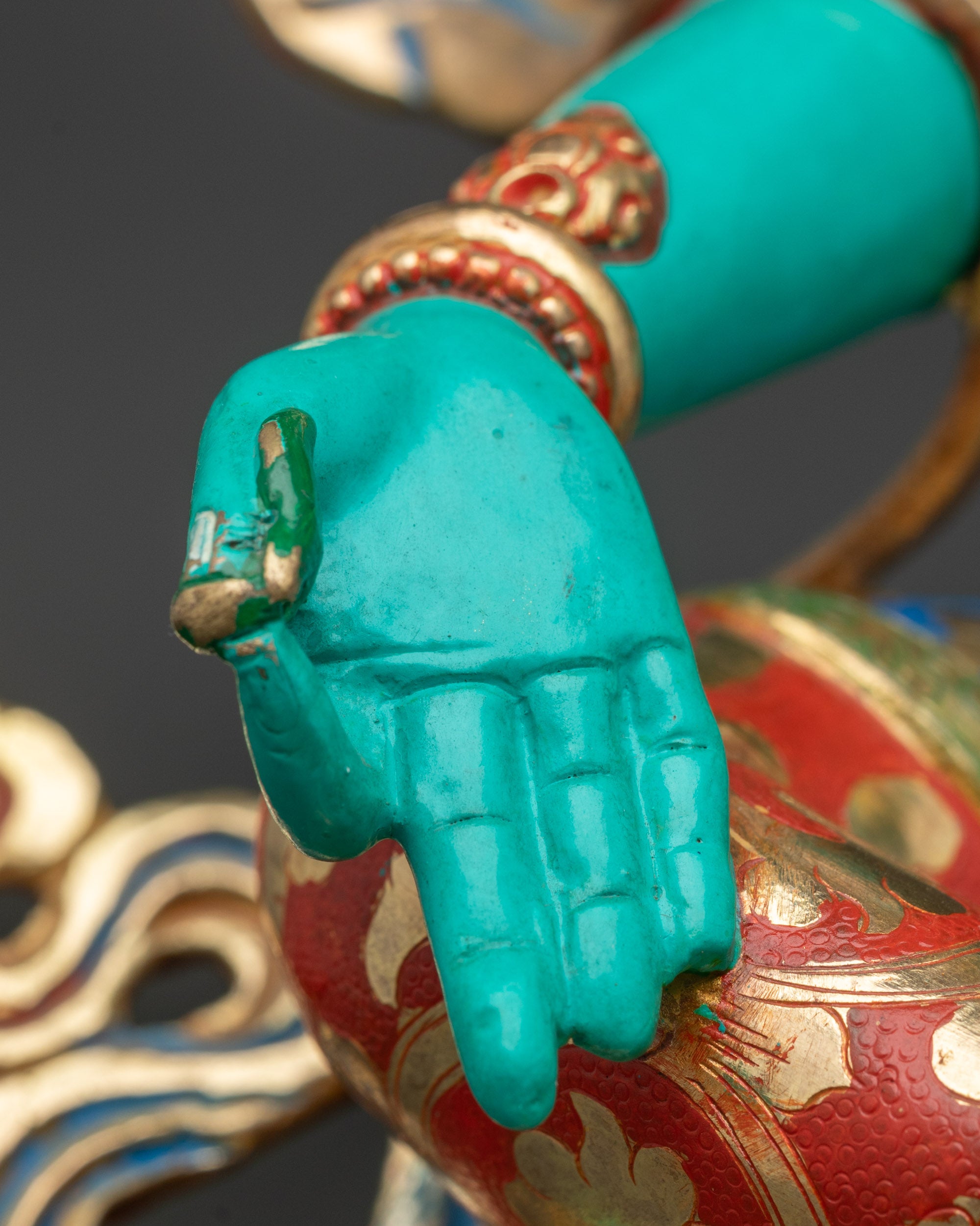 Handcrafted Green Tara Statue – Goddess of Compassion and Protection