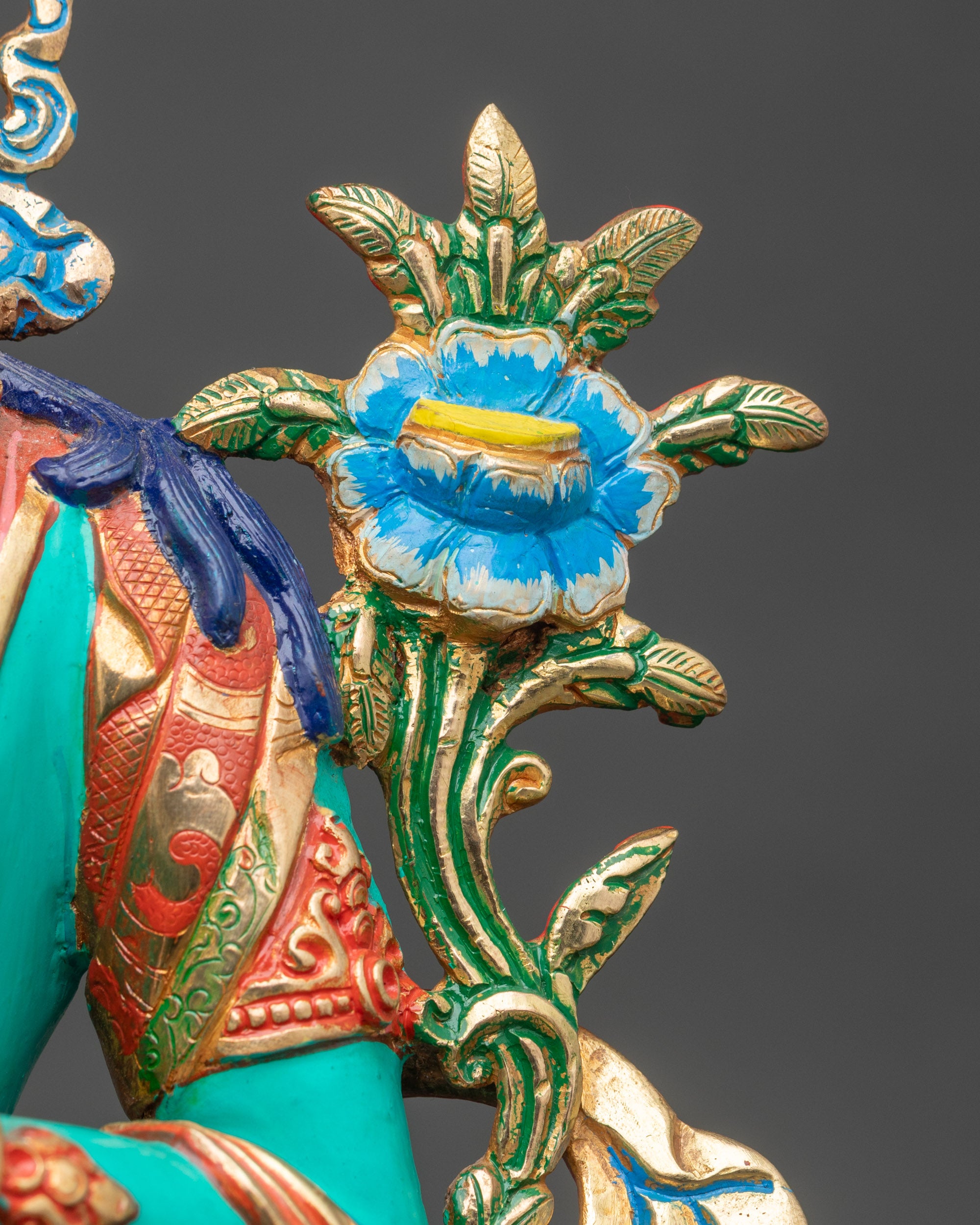 Handcrafted Green Tara Statue – Goddess of Compassion and Protection