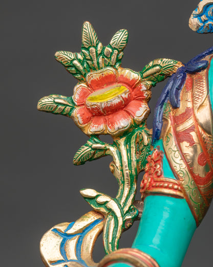 Handcrafted Green Tara Statue – Goddess of Compassion and Protection