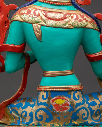 Handcrafted Green Tara Statue – Goddess of Compassion and Protection