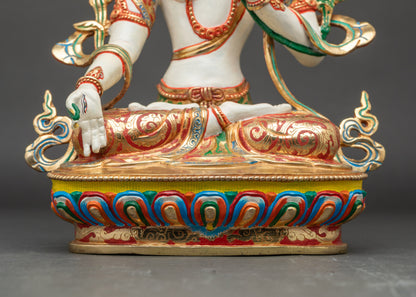 White Tara Statue – Spiritual Healing and Blessings Decor