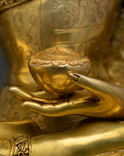 Shakyamuni Buddha Statue – Traditional Himalayan Art