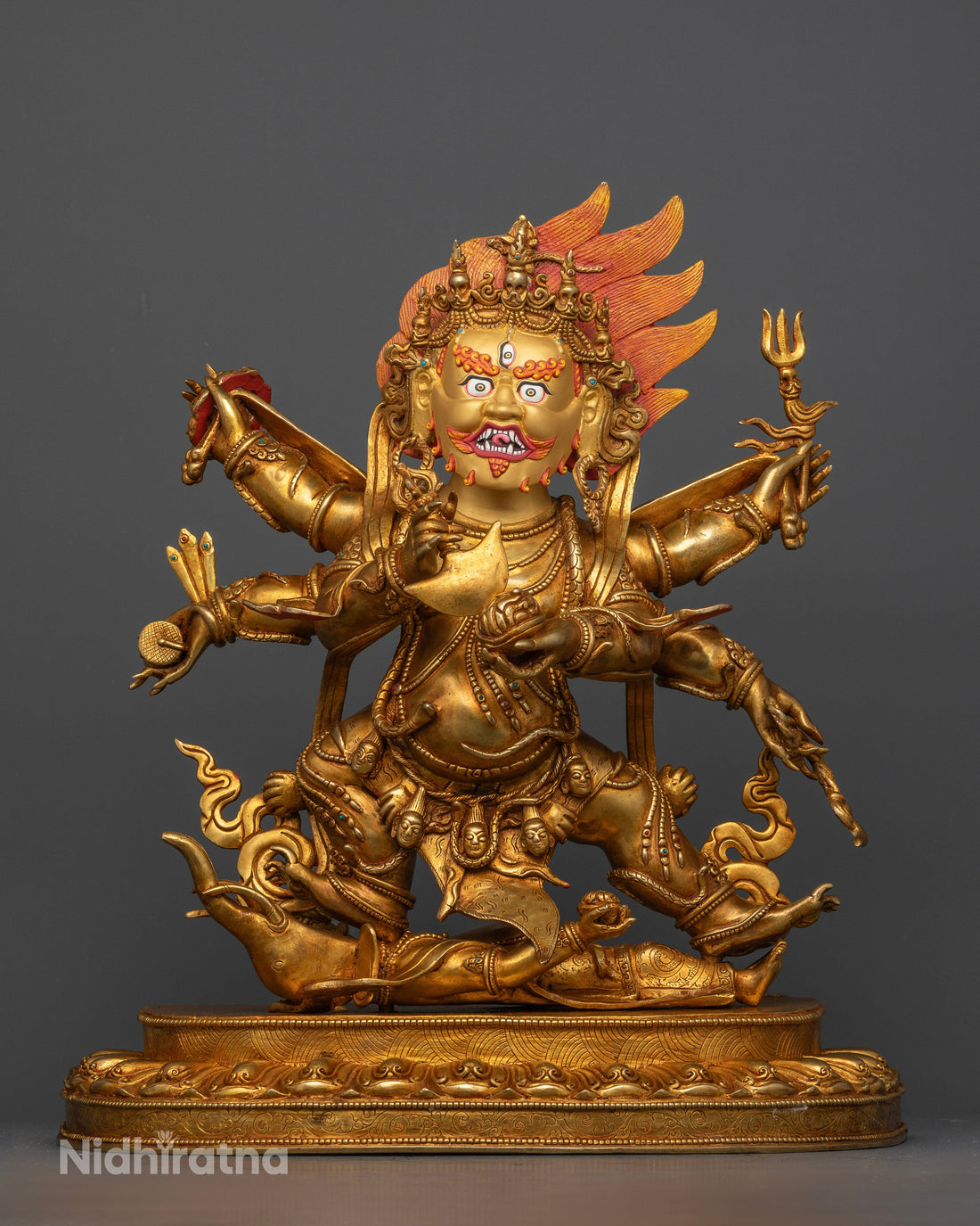 Six-Armed Mahakala: Guardian of Wisdom and Protector of Devotees