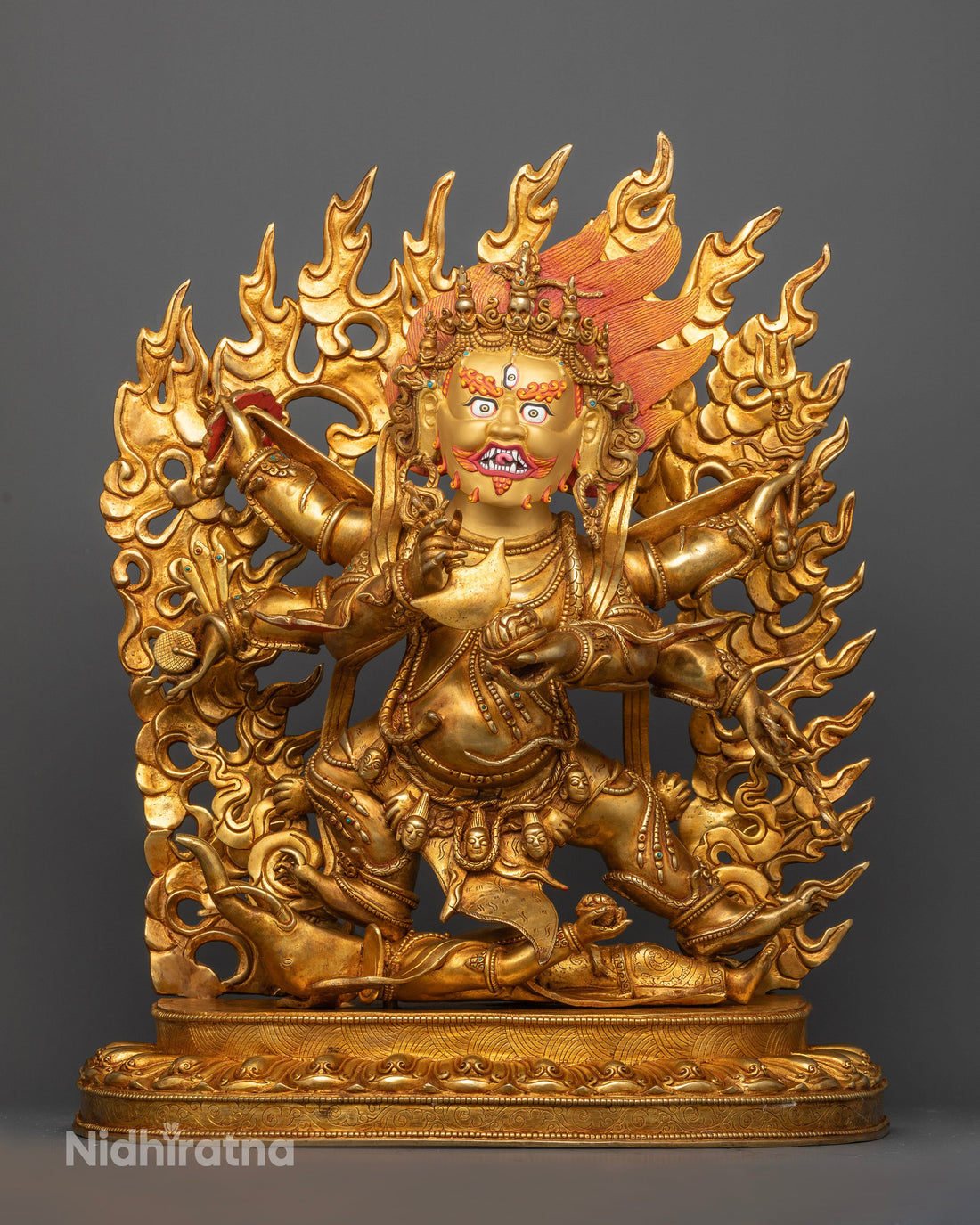 Six-Armed Mahakala: Guardian of Wisdom and Protector of Devotees