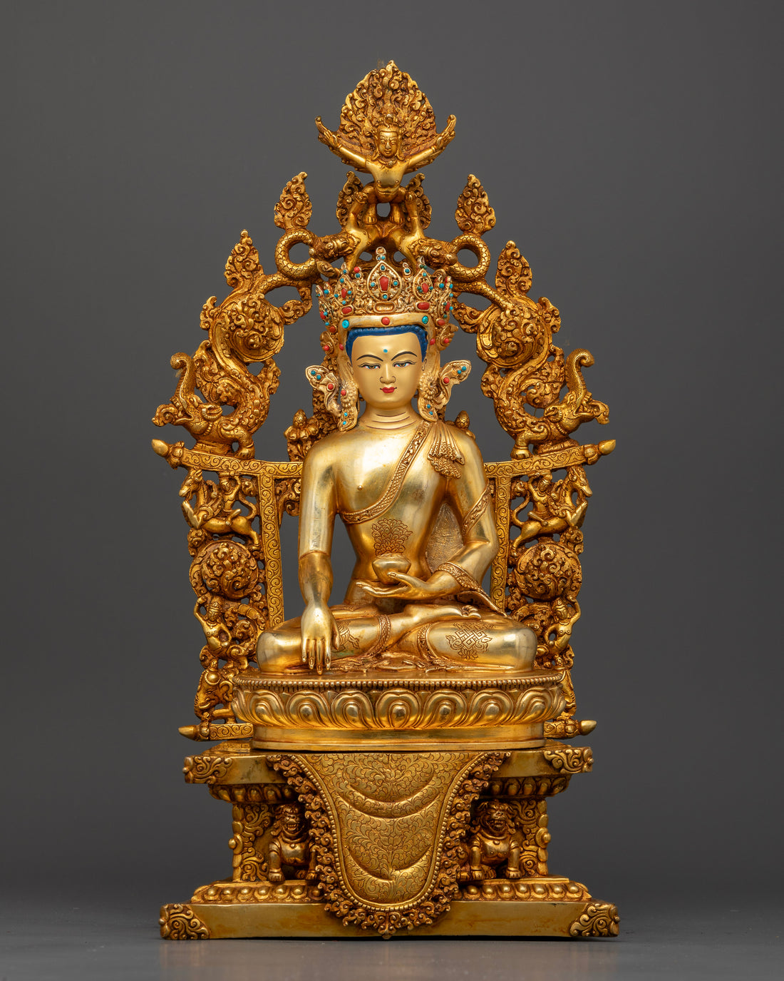 Crowned Buddha Sakyamuni: The Regal Sage of Enlightenment