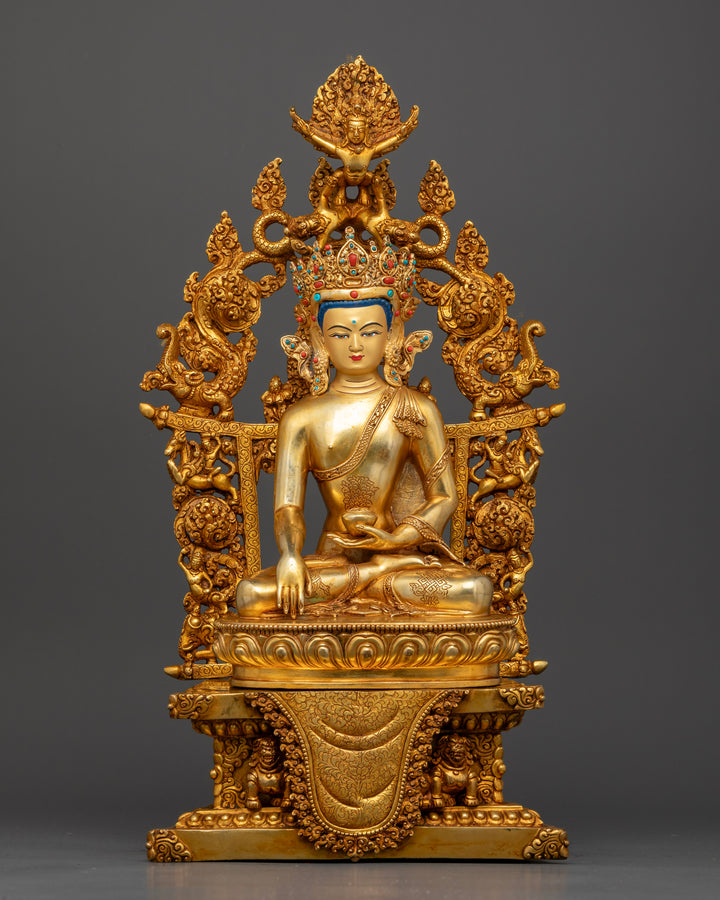 Crowned Buddha Sakyamuni: The Regal Sage of Enlightenment