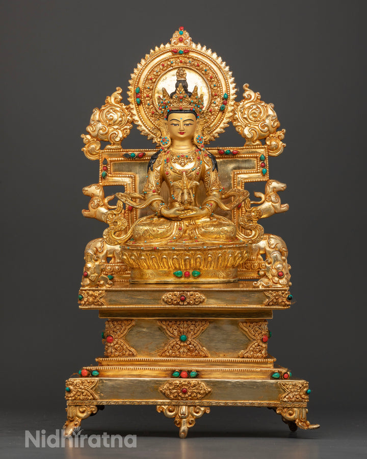 Amitayus Buddha: Eternal Radiance on the Golden Seat