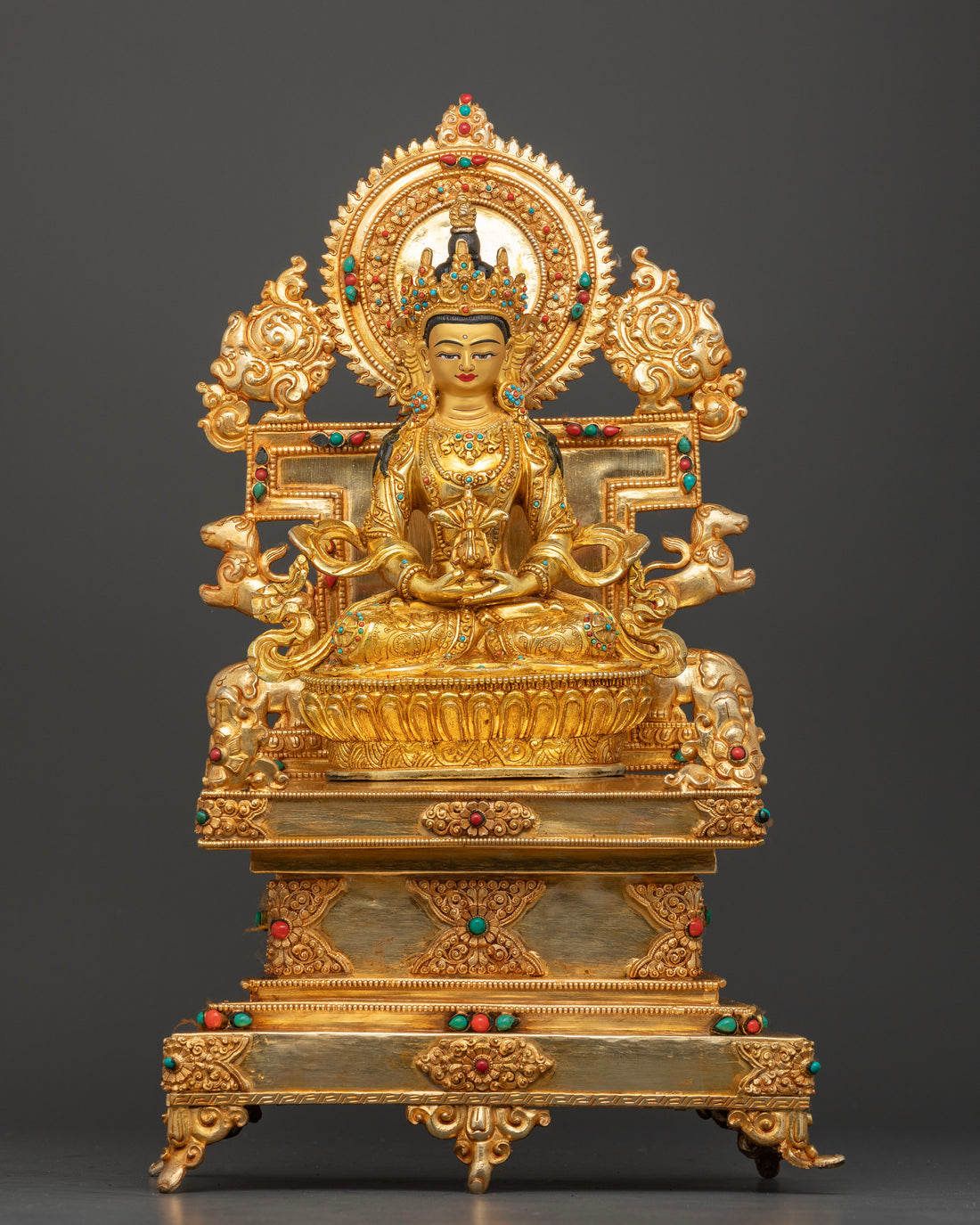 Amitayus on the Lotus Throne: The Buddha of Infinite Life and Boundless Light