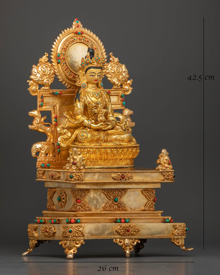 Amitayus on the Lotus Throne: The Buddha of Infinite Life and Boundless Light