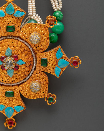 Tibetan Ghau Mala Locket - Sacred Buddhist Necklace
