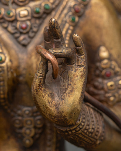 Antique White Tara Statue | Rare Tibetan Buddhist Sculpture