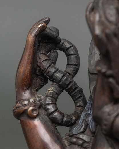 Chenrezig Consort Statue | Buddhist Oxidized Copper Sculpture