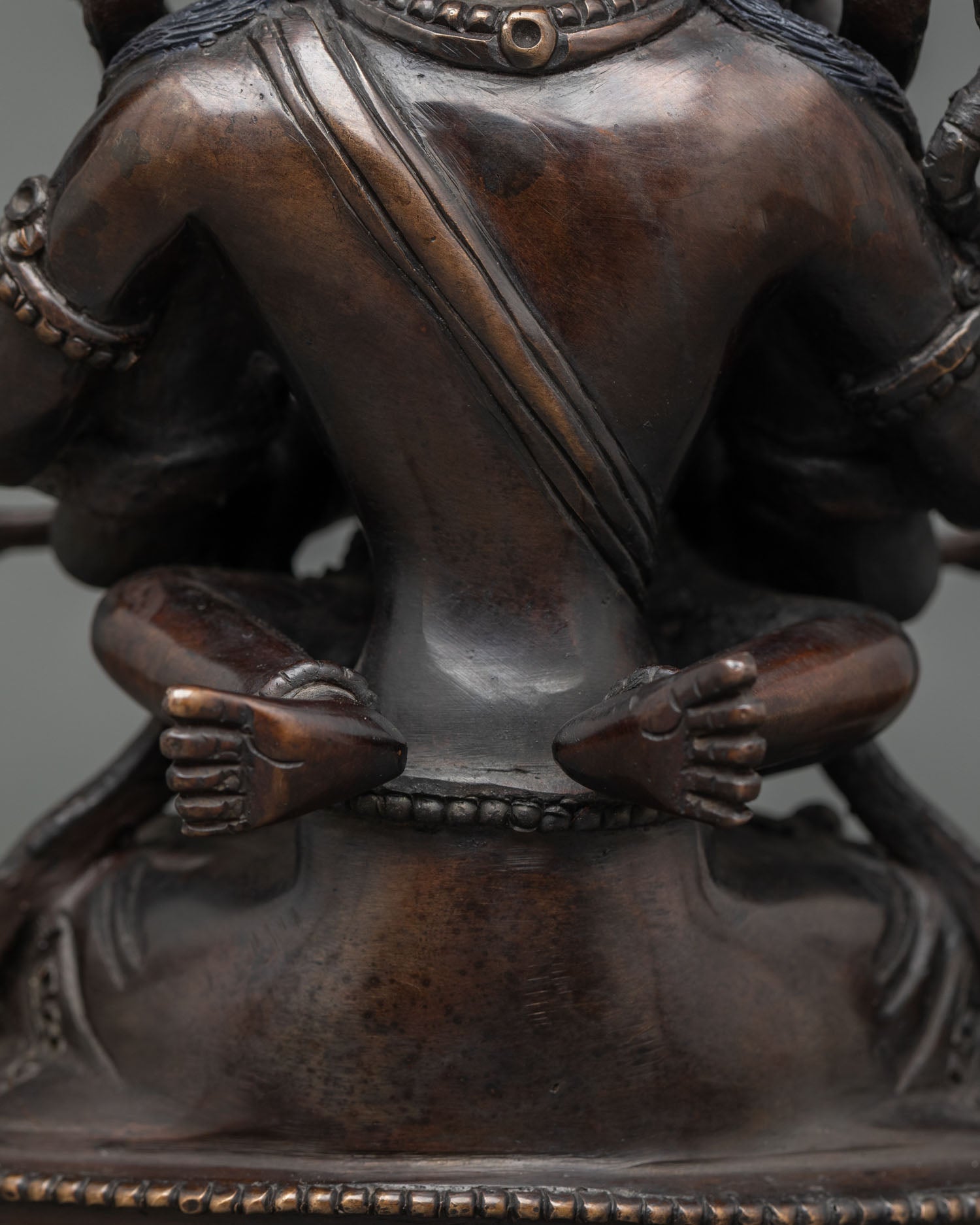Chenrezig Consort Statue | Buddhist Oxidized Copper Sculpture