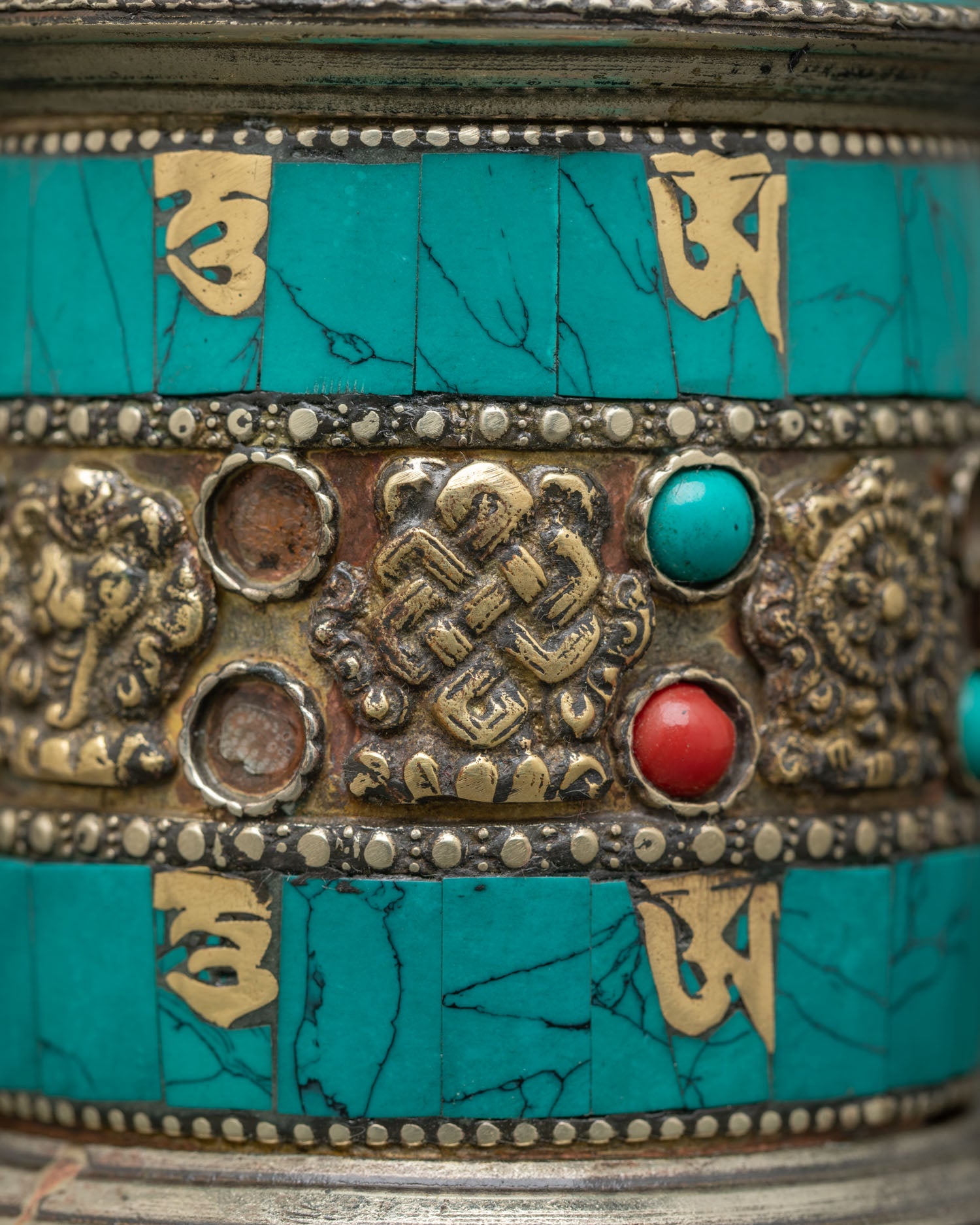 Tibetan Prayer Wheel for Mindfulness and Inner Peace