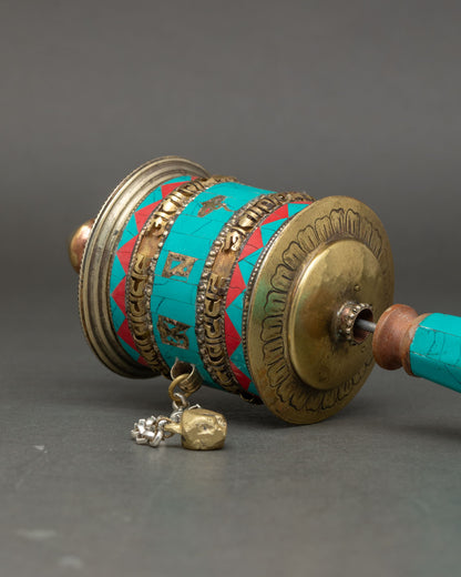 Handheld Prayer Wheel | Tibetan Meditation Wheel