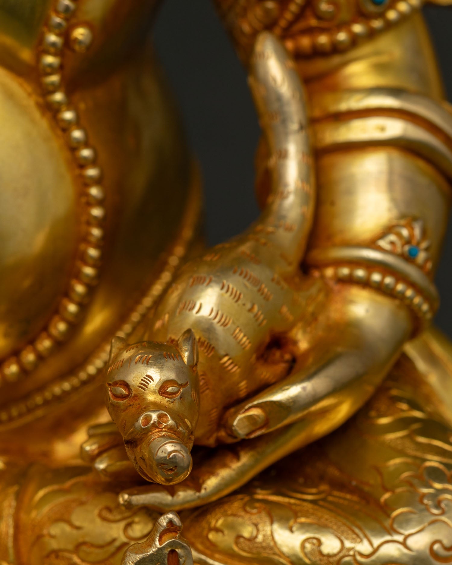 Dzambhala Wealth Deity | Authentic Nepalese Sculpture