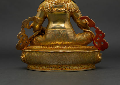 Dzambhala Wealth Deity | Authentic Nepalese Sculpture