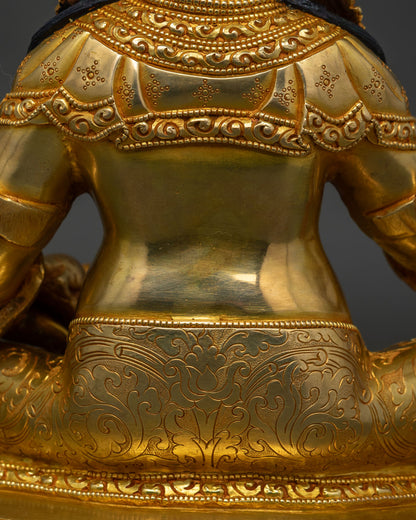 Dzambhala Wealth Deity | Authentic Nepalese Sculpture