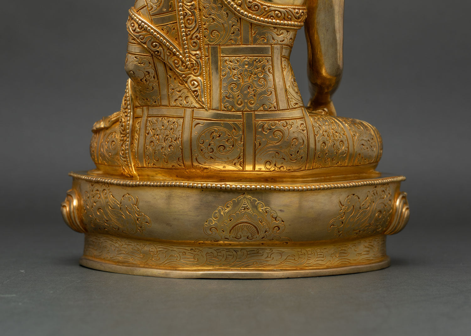 Buddha Shakyamuni Statue - Handmade Gold Meditation Buddha