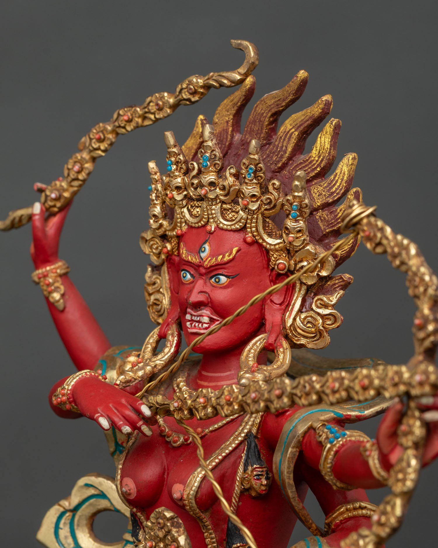 Wrathful Kurukulla Statue | Sacred Vajrayana Dakini