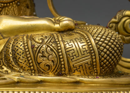 White Tara Statue | 24K Gold Fire-Gilded Sculpture from Nepal