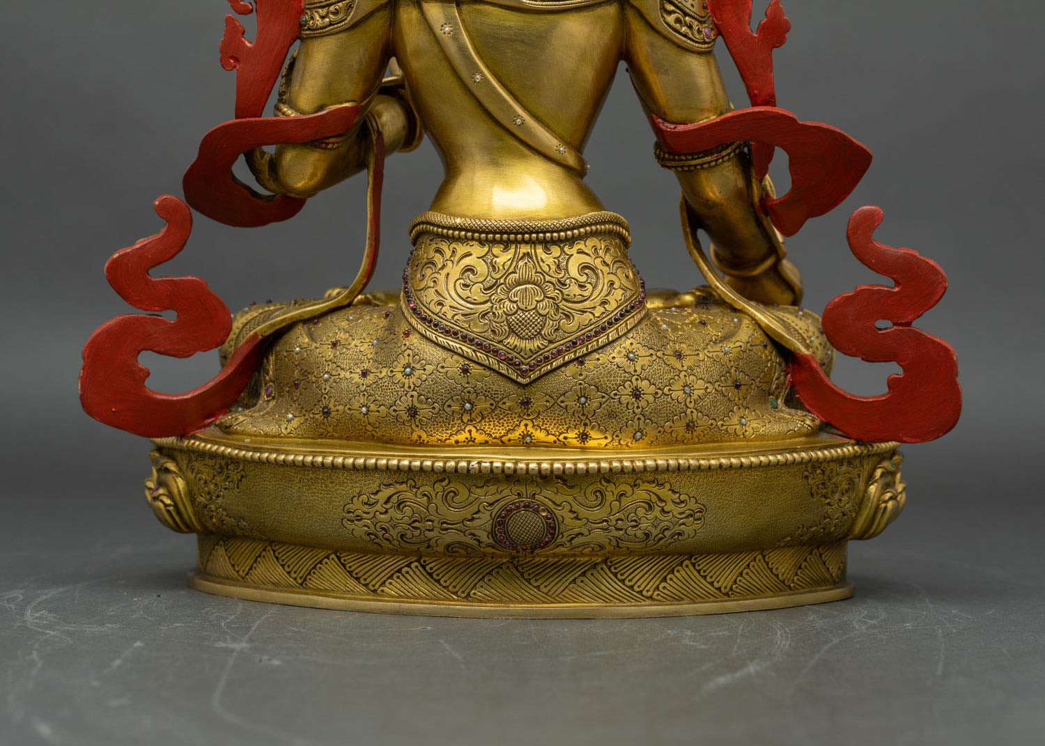 White Tara Statue | 24K Gold Fire-Gilded Sculpture from Nepal