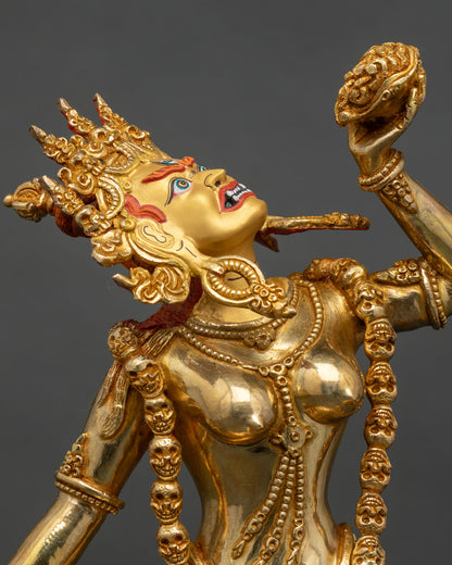 Vajrayogini Statue | Lost Wax Carved Buddhist Dakini