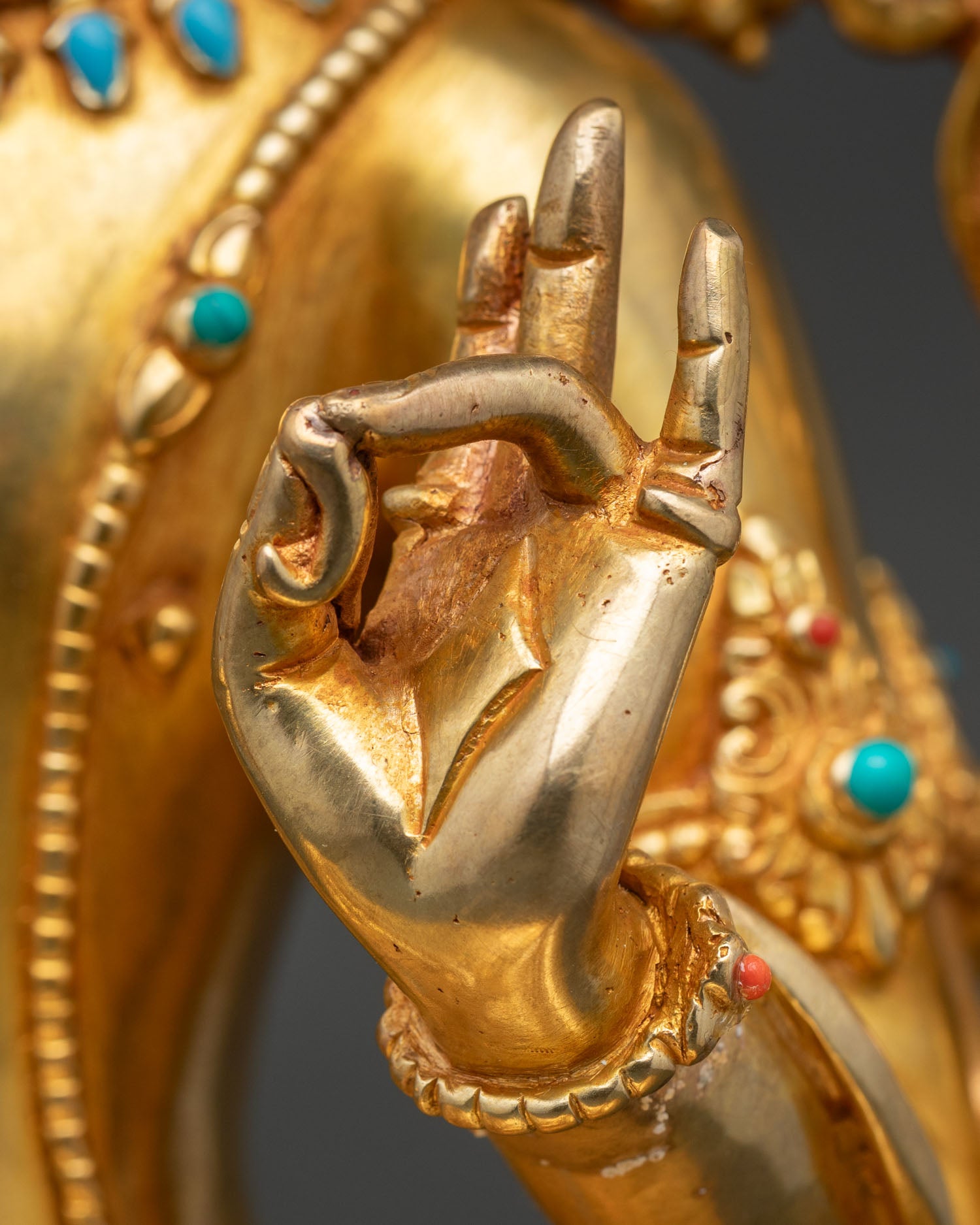 Maha Manjushri Statue | Handmade Bodhisattva Idol From Nepal