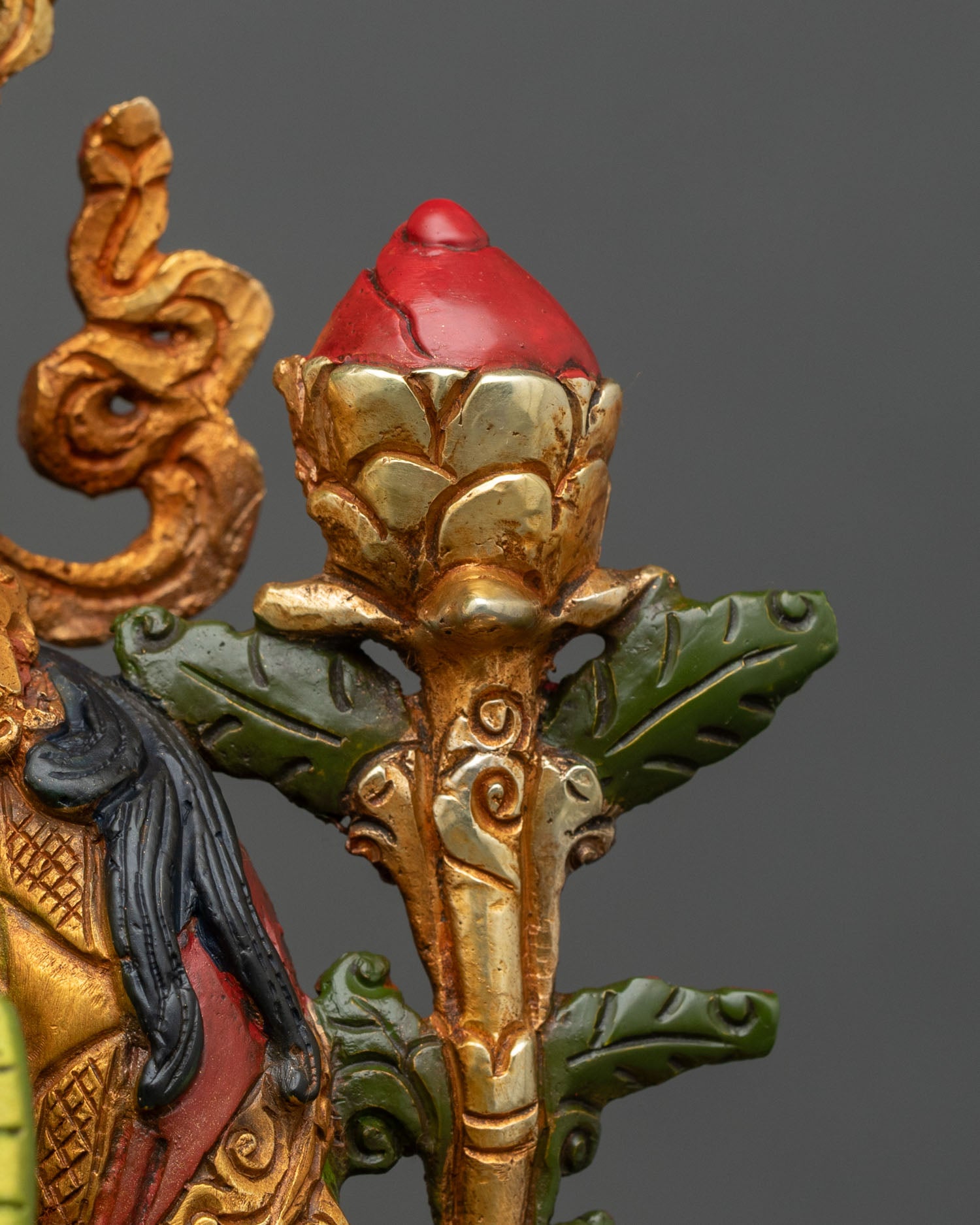 Green Tara Statue | Hand-Painted Nepali Buddhist Art