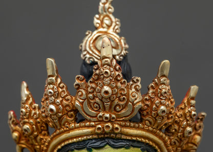 Green Tara Statue | Hand-Painted Nepali Buddhist Art