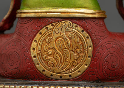 Green Tara Statue | Hand-Painted Nepali Buddhist Art