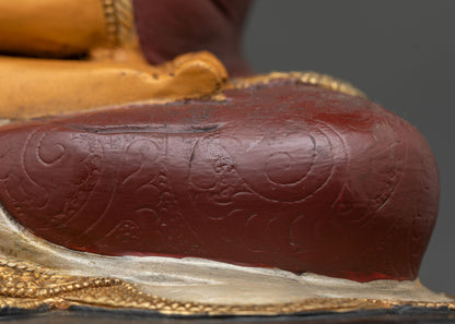 Shakyamuni Buddha Statue | Hand-Painted Copper Sculpture