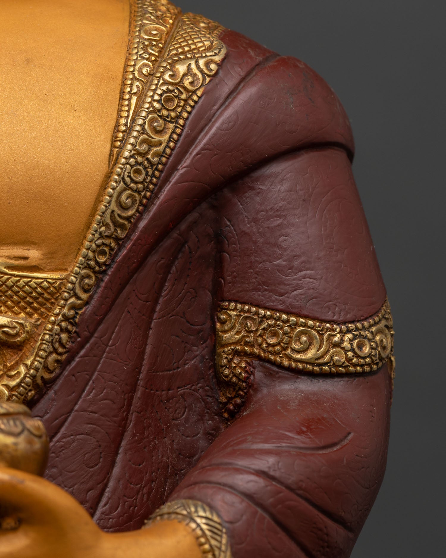 Shakyamuni Buddha Statue | Hand-Painted Copper Sculpture