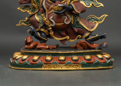 Black Cloak Mahakala Bernagchen Statue | Tibetan Dharma Protector