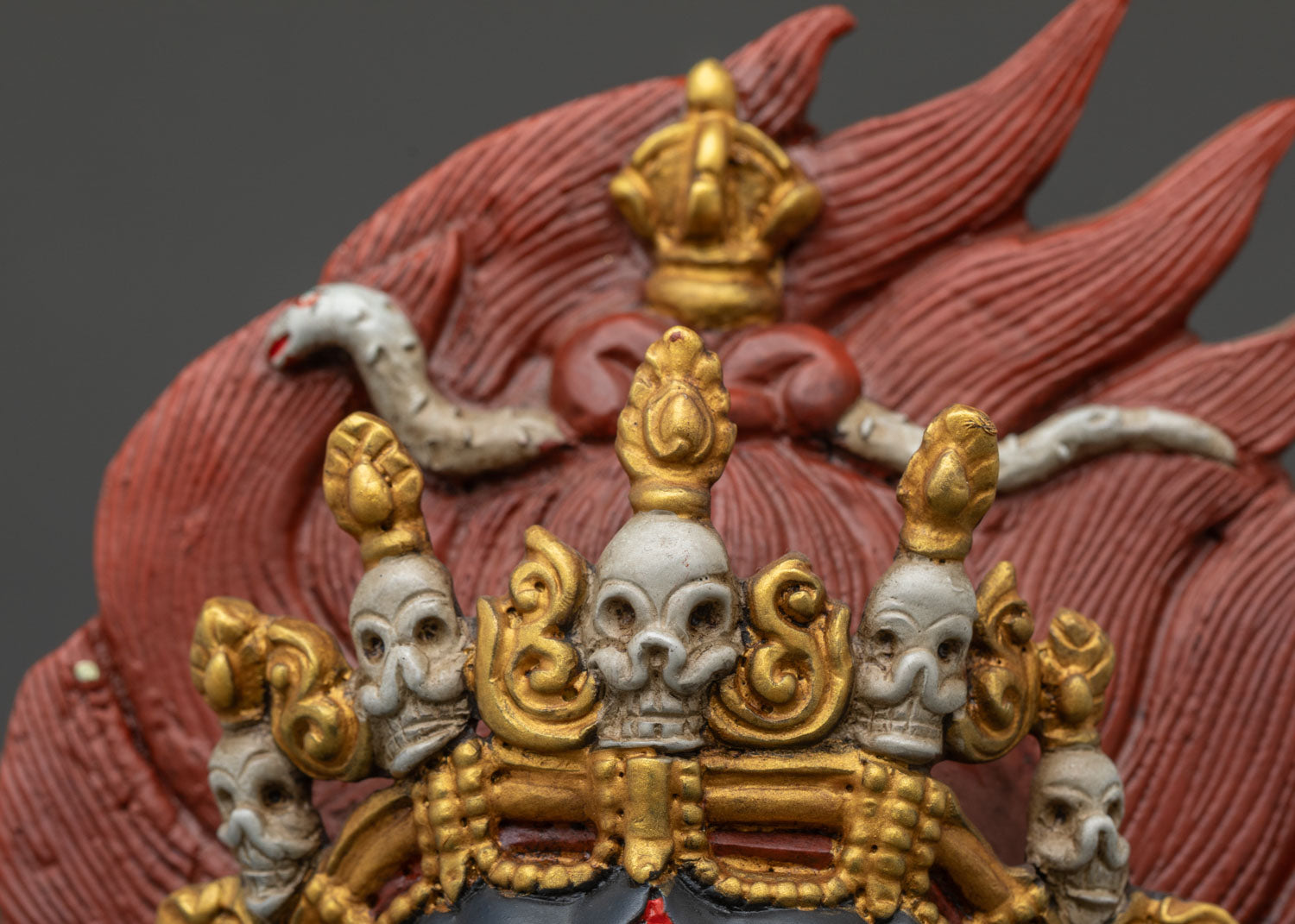 Black Cloak Mahakala Bernagchen Statue | Tibetan Dharma Protector