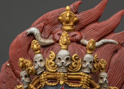 Black Cloak Mahakala Bernagchen Statue | Tibetan Dharma Protector