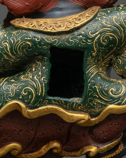 Black Cloak Mahakala Bernagchen Statue | Tibetan Dharma Protector