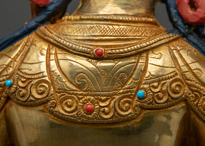 Green Tara Statue | Handcrafted Nepalese Copper Sculpture